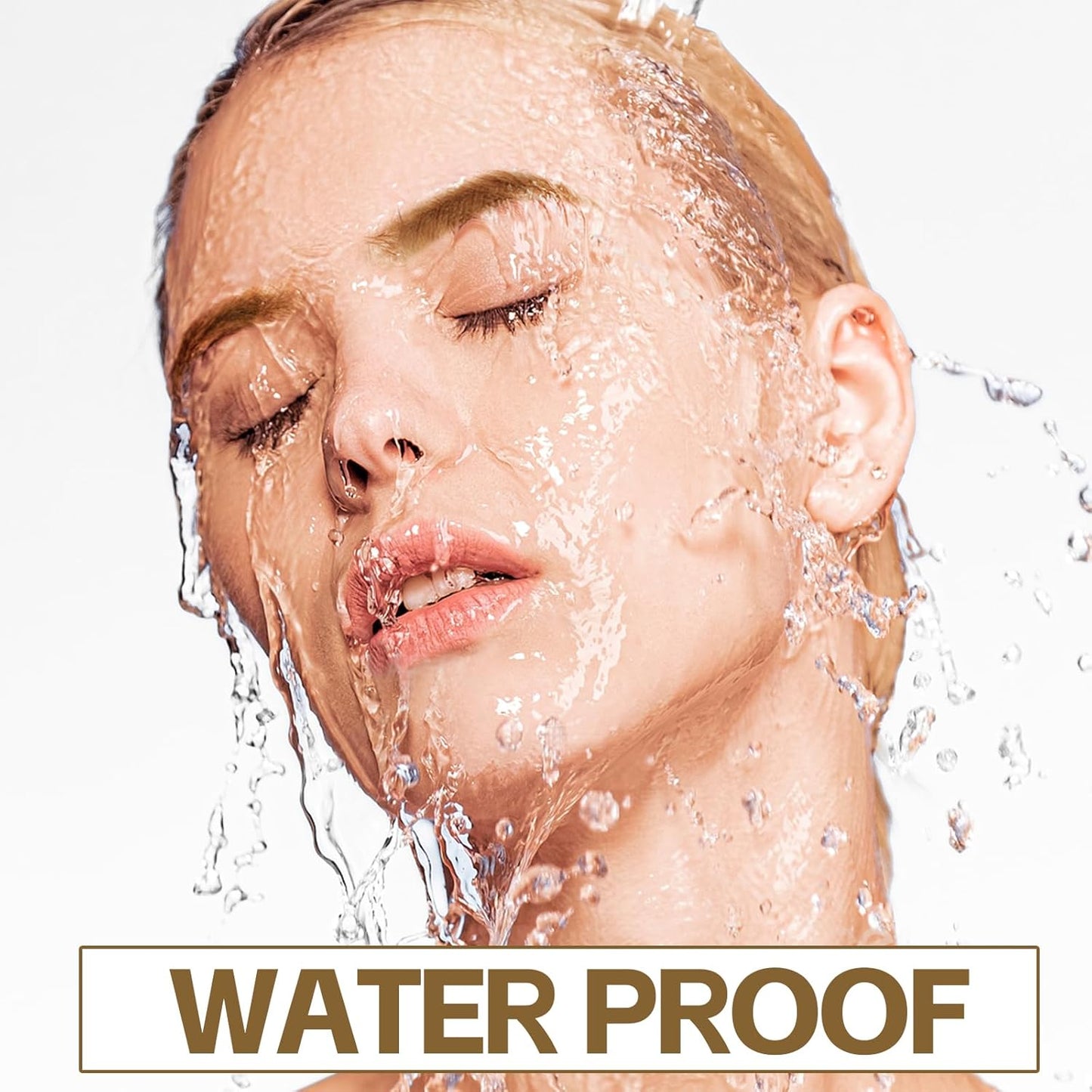 Boobeen 2pcs Brow Fection Eyebrow Pen，Liquid Microblading Eyebrow Pencils for Women，Angled Brush Waterproof Brow Pen for Hair-Like Strokes，Last All-Day，Beginner Friendly