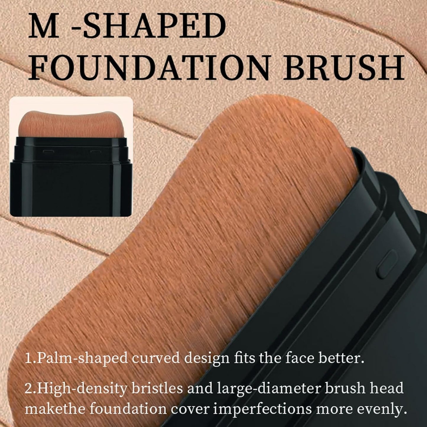 Foundation Stick, 2 in 1 Dual-Ended Long-Lasting Concealer Foundation Stick, Face Contouring foundation with Brush, Full Coverage Matte Finish for Face Makeup(01#IVORY)