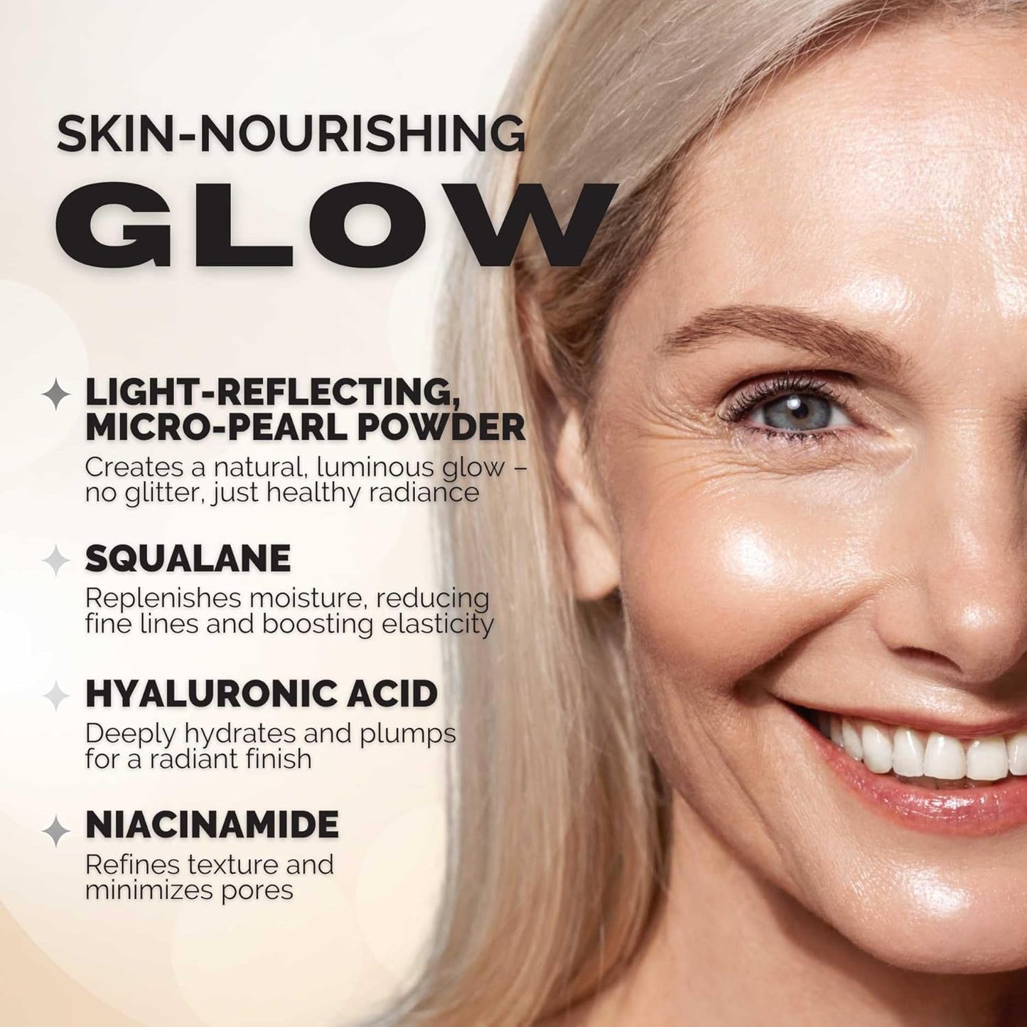 Elizabeth Mott Thank Me Later Glow Enhancer & Primer - Illuminating Makeup Base & Highlighter for Radiant Skin - Lightweight, Long-Lasting, Vegan & Cruelty-Free, Sheer Light Glow Shade, 30g