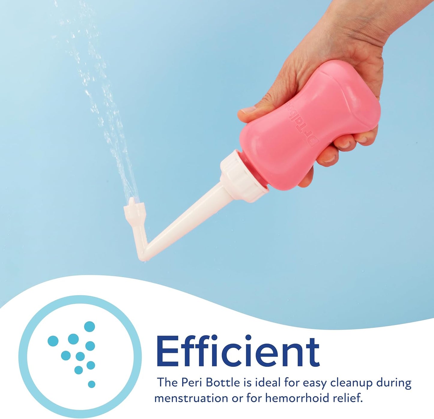 Dr. Talbot's Mom Postpartum Peri Bottle with Carry Bag - (2 Pack) 12.2 fl oz - Silicone Perineal Spray Bottle for Mothers