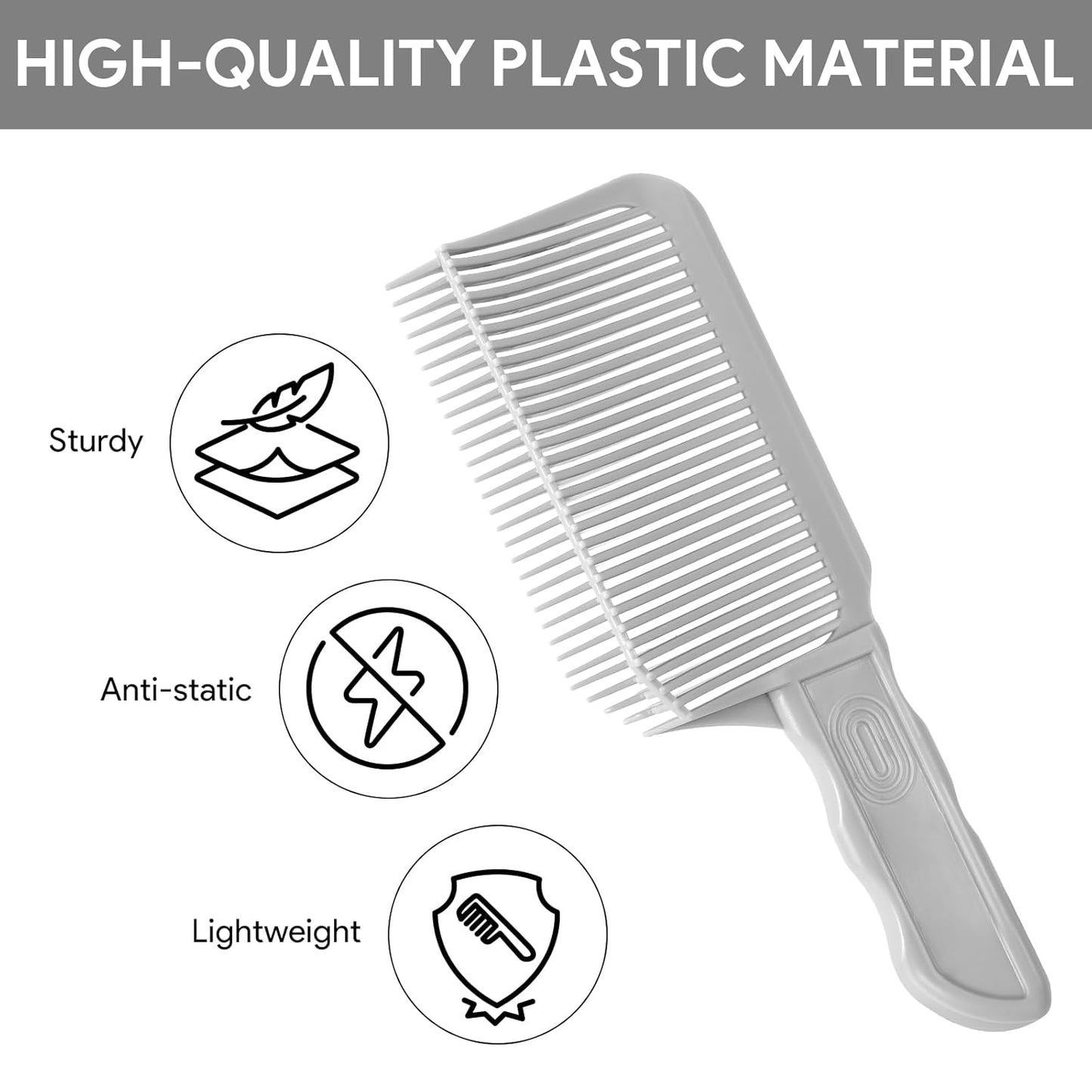 3 PCS Professional Hair Fade Guide Comb For Men, Blend Haircut Positioning Comb, Proximity Curved Trim Hairdressing Barber Transition Combs, Hair Blending Fader Layering Tool For Salon Or Home Use