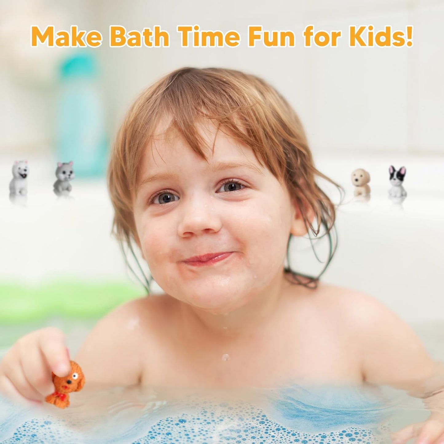 Bath Bombs for Kids, 12 Bath Bombs with Toys Inside, Natural Organic Handmade Kids Bath Bombs Set with Surprise Puppy Dog Toys Inside, Non Toxic & Safe, Birthday Gifts for Kids Boys Girls Toddler