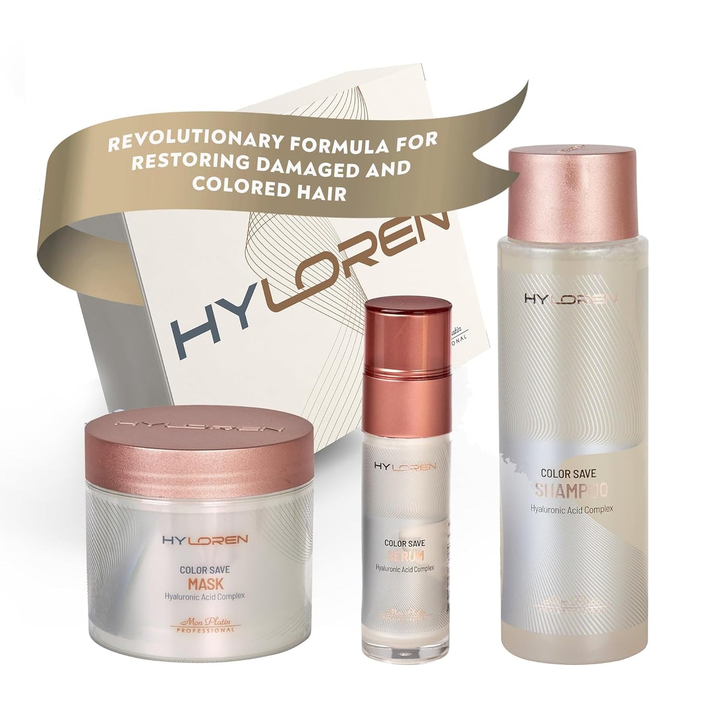 Mon Platin Hair Mask & Dream Hair Serum Bundle, Moisturizing Shampoo – Deep Conditioning Mask Formula for Dry and Damaged Hair with Glossy Shine & Heat Protection, Prevents Color Fading