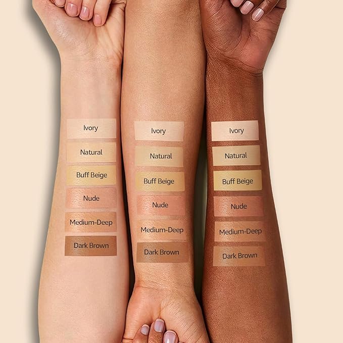 Air Cushion CC Cream Foundation - Mushroom Head BB Creams, Long Lasting Concealing Brightening, Moisturizer Face Cream,Facial Skin Care Makeup For All Skin Types (Buff Beige)