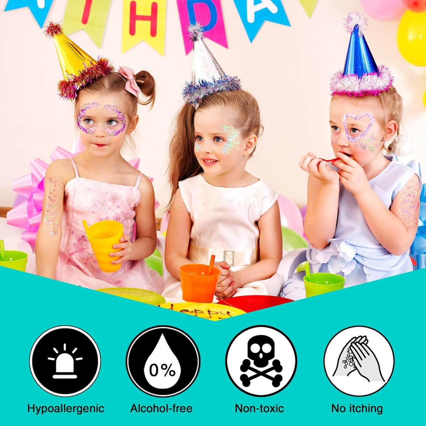 MEICOLY Gold Body Glitter,Yellow Face Glitter,Music Festival Outfits for Women,Hair Glitter Kids Sequins Makeup,Sparkle Face Body Glitter for Country Singer Concert,Mardi Gras Accessories