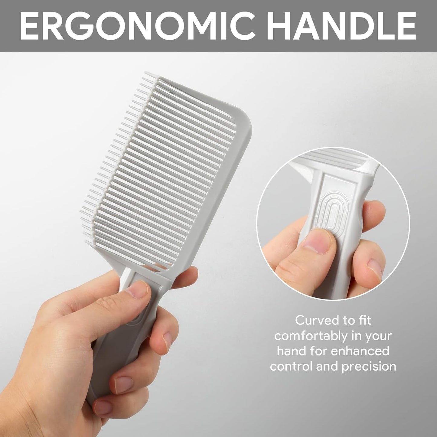 3 PCS Professional Hair Fade Guide Comb For Men, Blend Haircut Positioning Comb, Proximity Curved Trim Hairdressing Barber Transition Combs, Hair Blending Fader Layering Tool For Salon Or Home Use