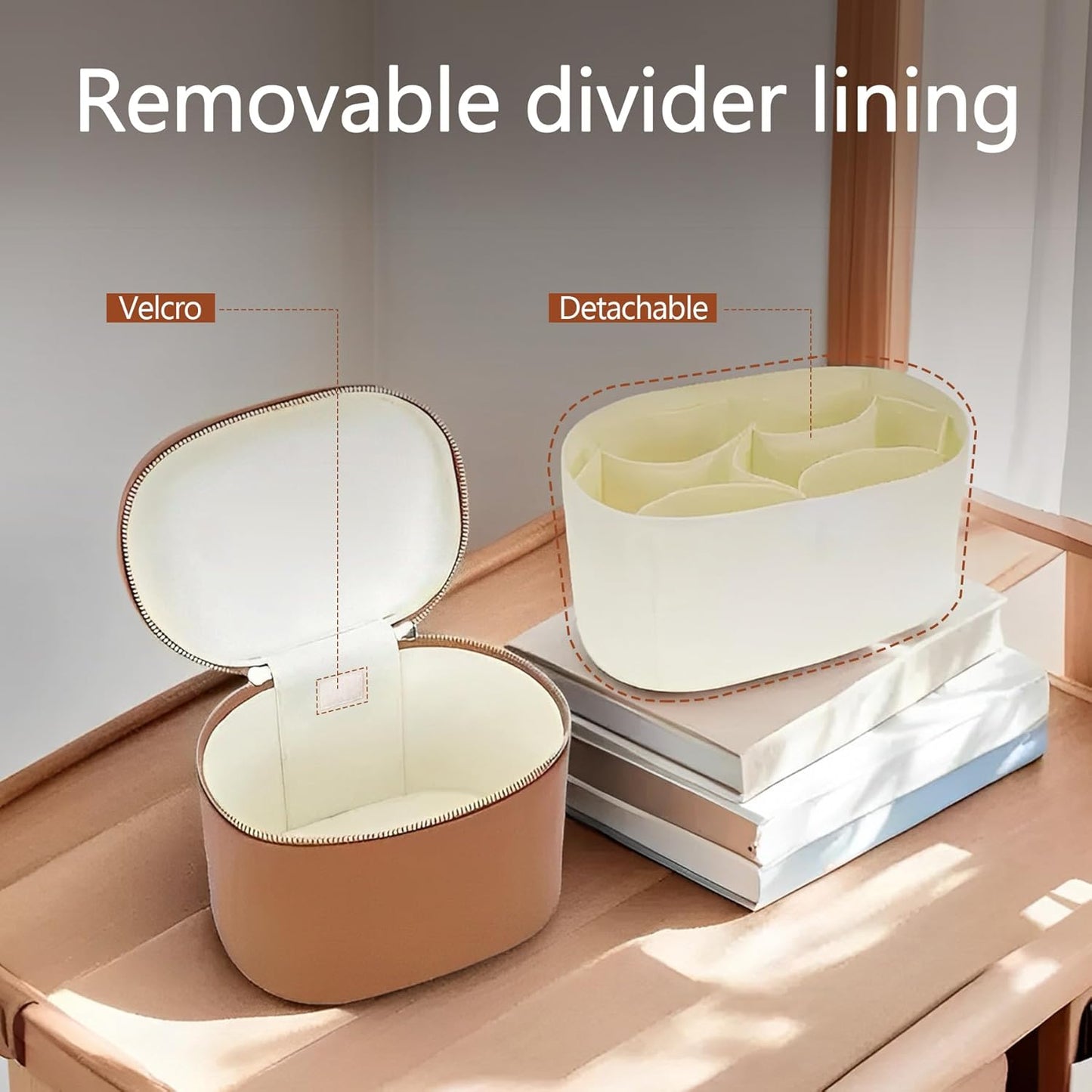 Upgrade Makeup Bag Travel Toiletry Bag Portable Cosmetic Makeup Organizer Bag Detachable Compartments (Pink-cute-cool style)