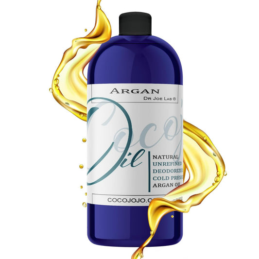 Cocojojo Deodorized Argan Oil for Hair Treatment Oils, Pure Argan Oil for Face, Unrefined Unscented Cold Pressed Extra Virgin - 32 Oz (Pack of 1) - Packaging May Vary