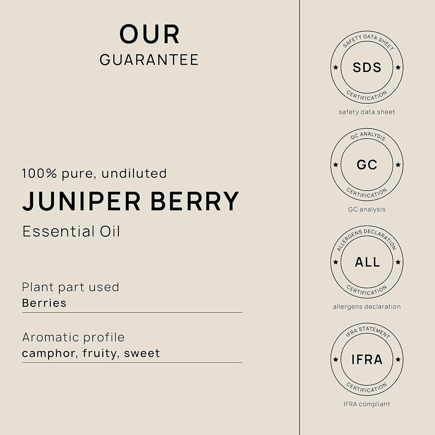 VINEVIDA Juniper Berry Essential Oil - Gallon Juniper Berry Oil Undiluted - Bulk Gallon Essential Oil for Soap Making Safe for Skin - DIY Candle Scents for Candlemaking Scents - 8 lbs