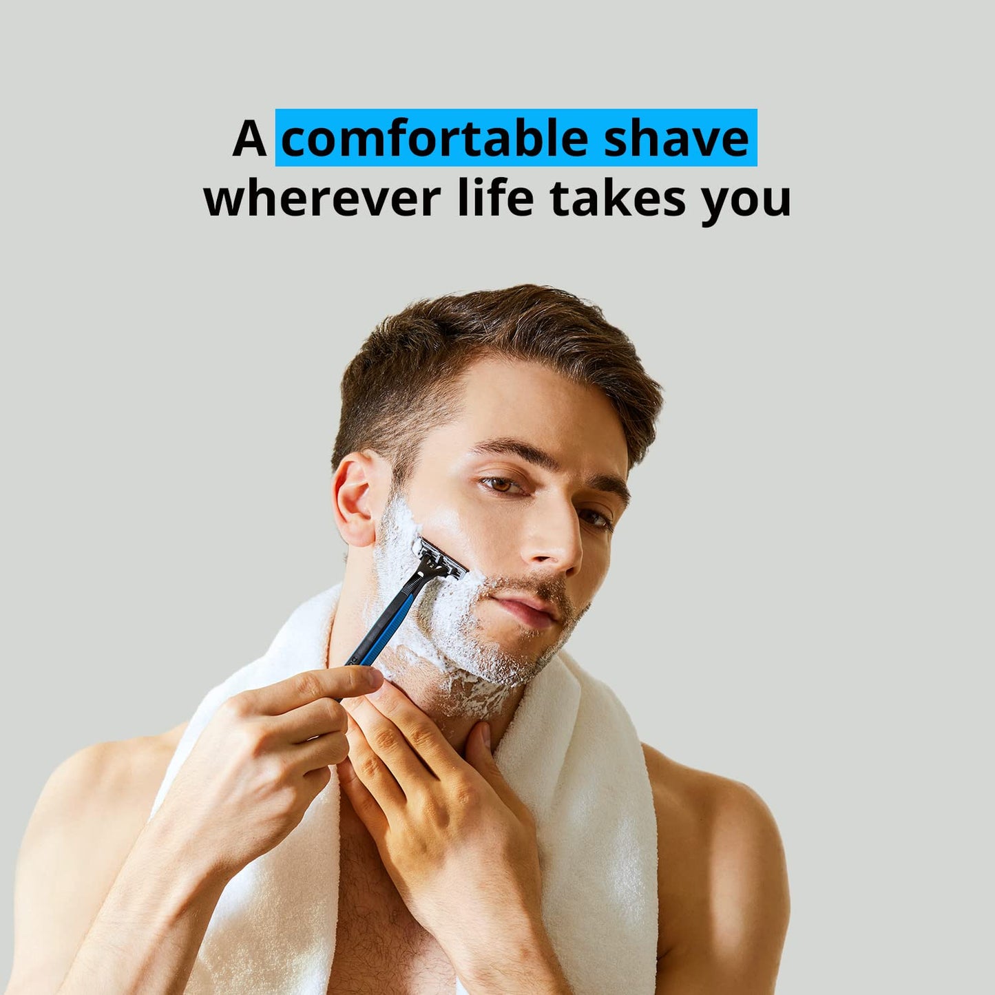 Dorco Pace 2 Plus Disposable Razors for Men (30ct), 2 Blades Shaving Razor, Pivoting Head, Open-Flow for Easy Rinsing, Lubricating Strip, Long Non-Slip Rubber Handle