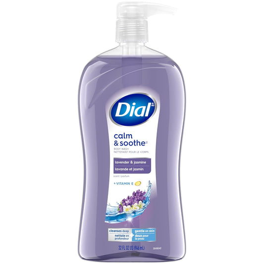 Dial Body Wash, Calm & Soothe Lavender & Jasmine Scent, 32 fl oz