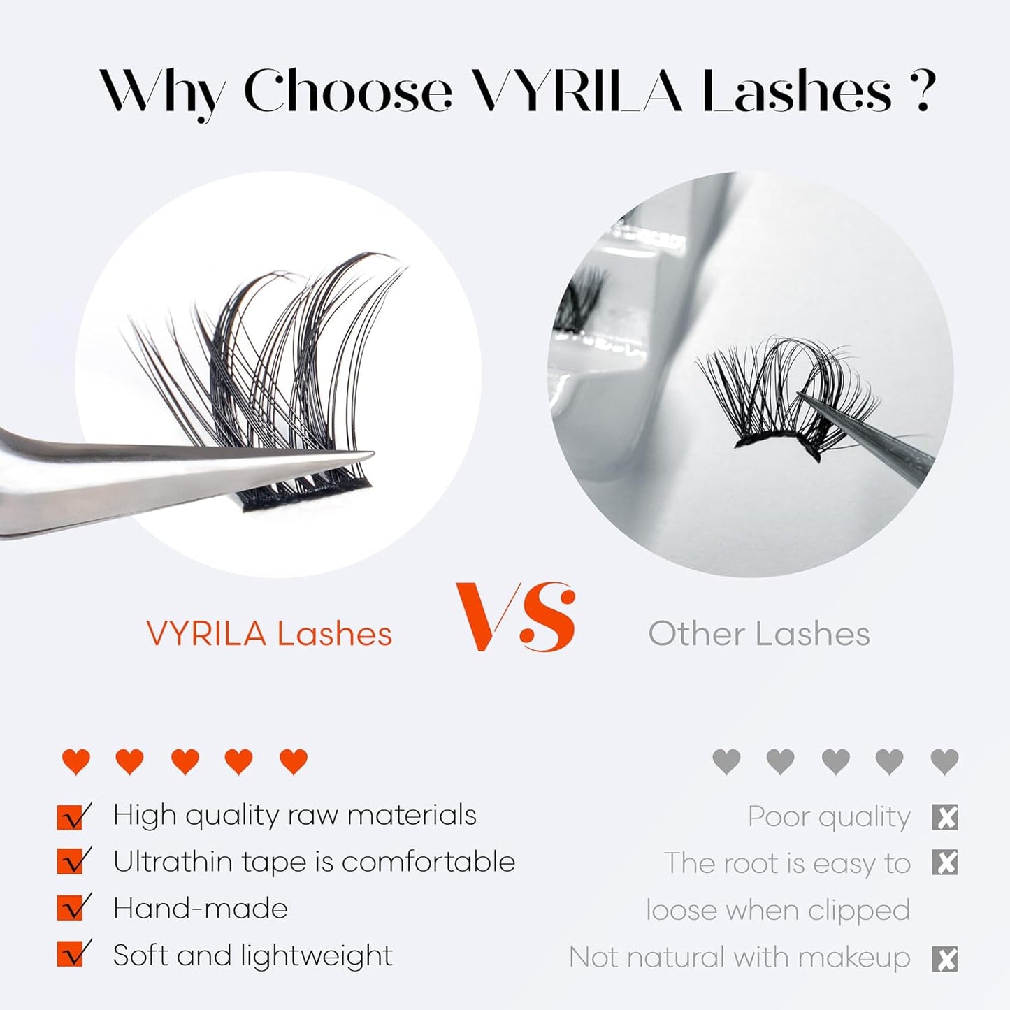 Lash Clusters-VYRILA 0.07mm Wispy Eyelashes C Curl Eyelash Clusters 8-14mix Individual Lashes Extension DIY at Home (30P+S05 192pcs-8-14mix)