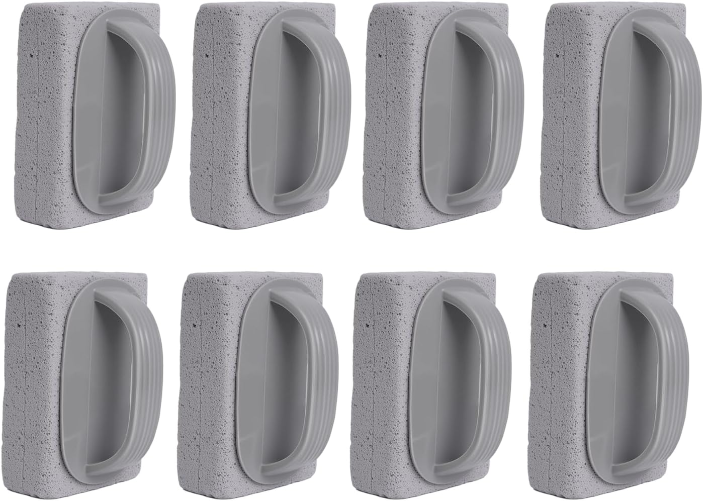 8Pcs Pumice Stone for Cleaning, Pumice Stone for Pool Tile Cleaning Pumice Stone Cleaner Brush with Handle, Pumice Cleaning Stones Scouring Stick Hard Water for Bathtubs Grills Swimming Pools