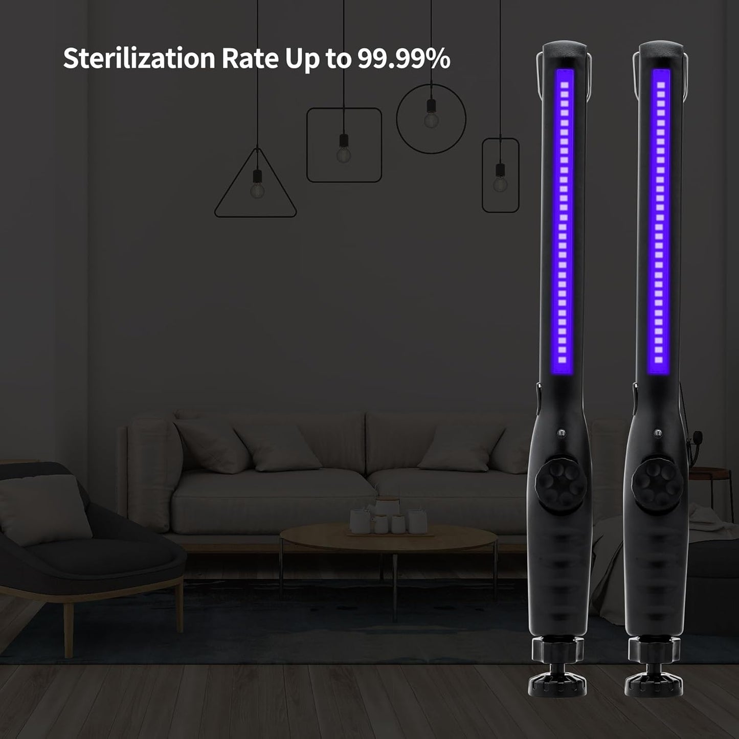 UV Light Sanitizer – Portable UV Light Wand – Rechargeable Handheld Device for Reducing Bacteria and Viruses, Lightweight and Easy to Use