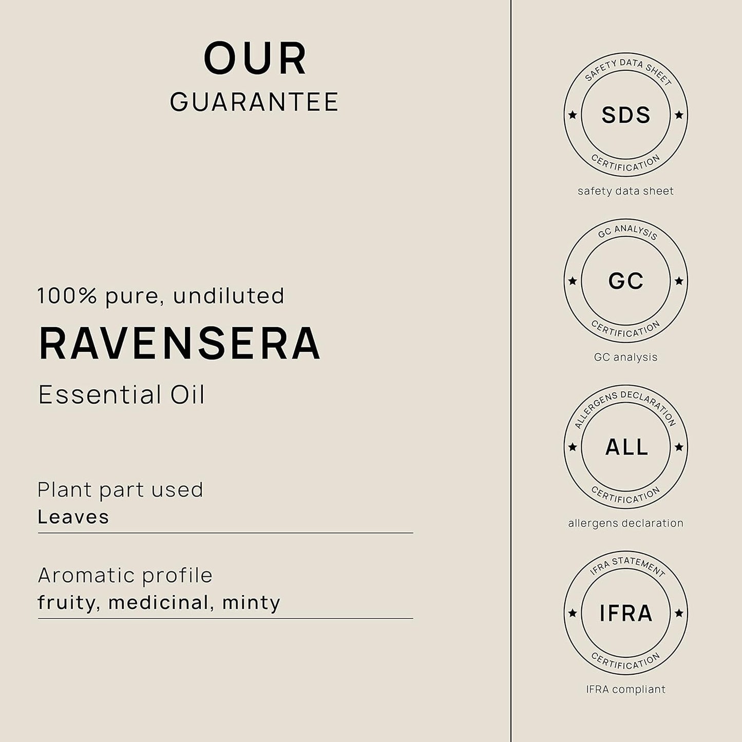 VINEVIDA Ravensara Essential Oil 4 oz - Undiluted, Pure, Vegan, and Sustainable