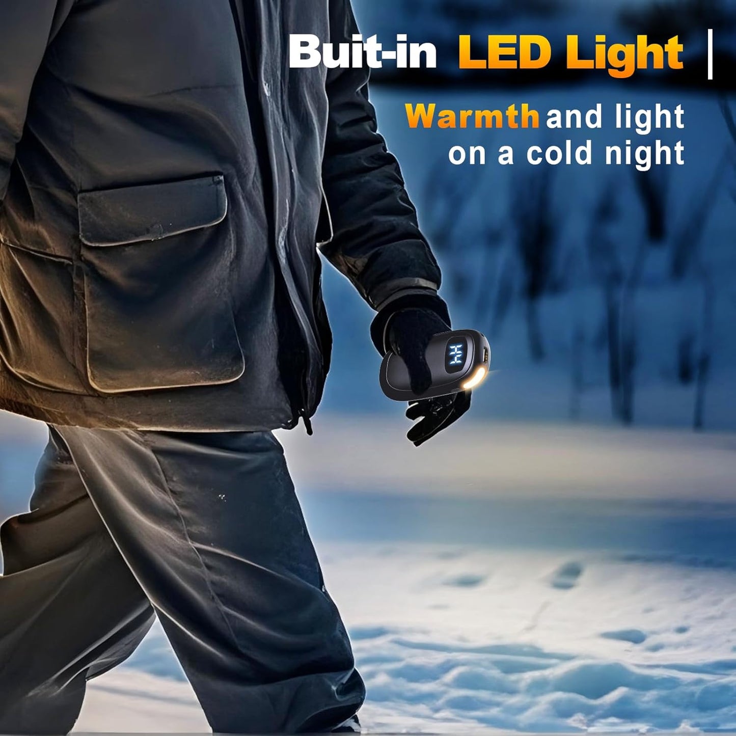 Hand Warmers Rechargeable - Electric Hand Warmers, Max 20 Hrs Warmth 4 Levels Heat Up to 131℉, Dual-Side Heating Portable Reusable Pocket Heater 2 Pack for Raynauds, Hunting, Camping, Golf