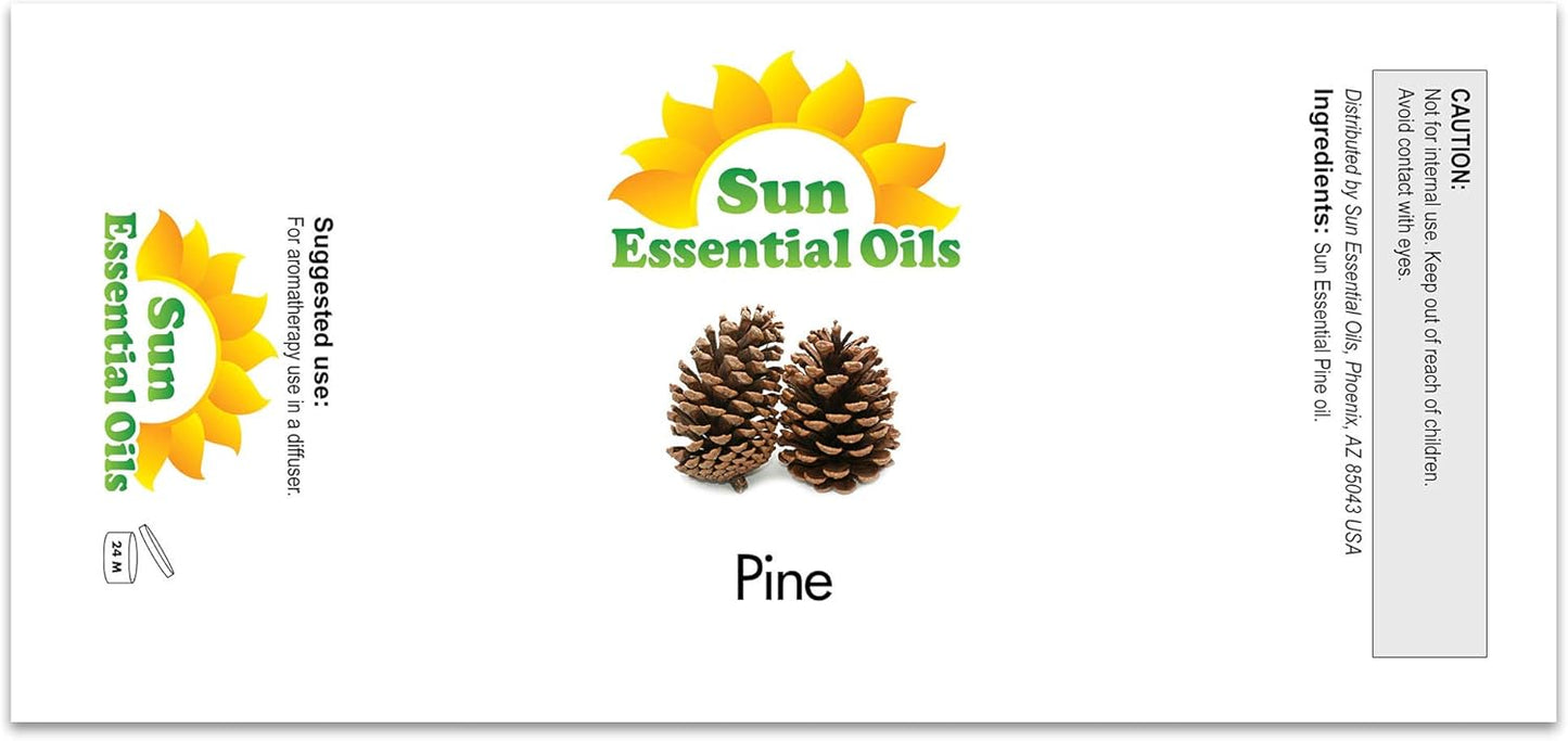 Sun Essential Oils 8oz Pine Essential Oil - Pine Aromatherapy Oil
