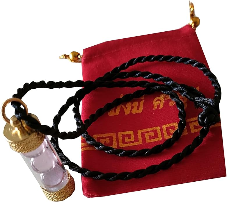 Thai Buddha Pendant Naga Eye Stone Pendant Color Pink Gem Men Women Energy Crystals for Healing and Protection Handmade Necklaces for Men