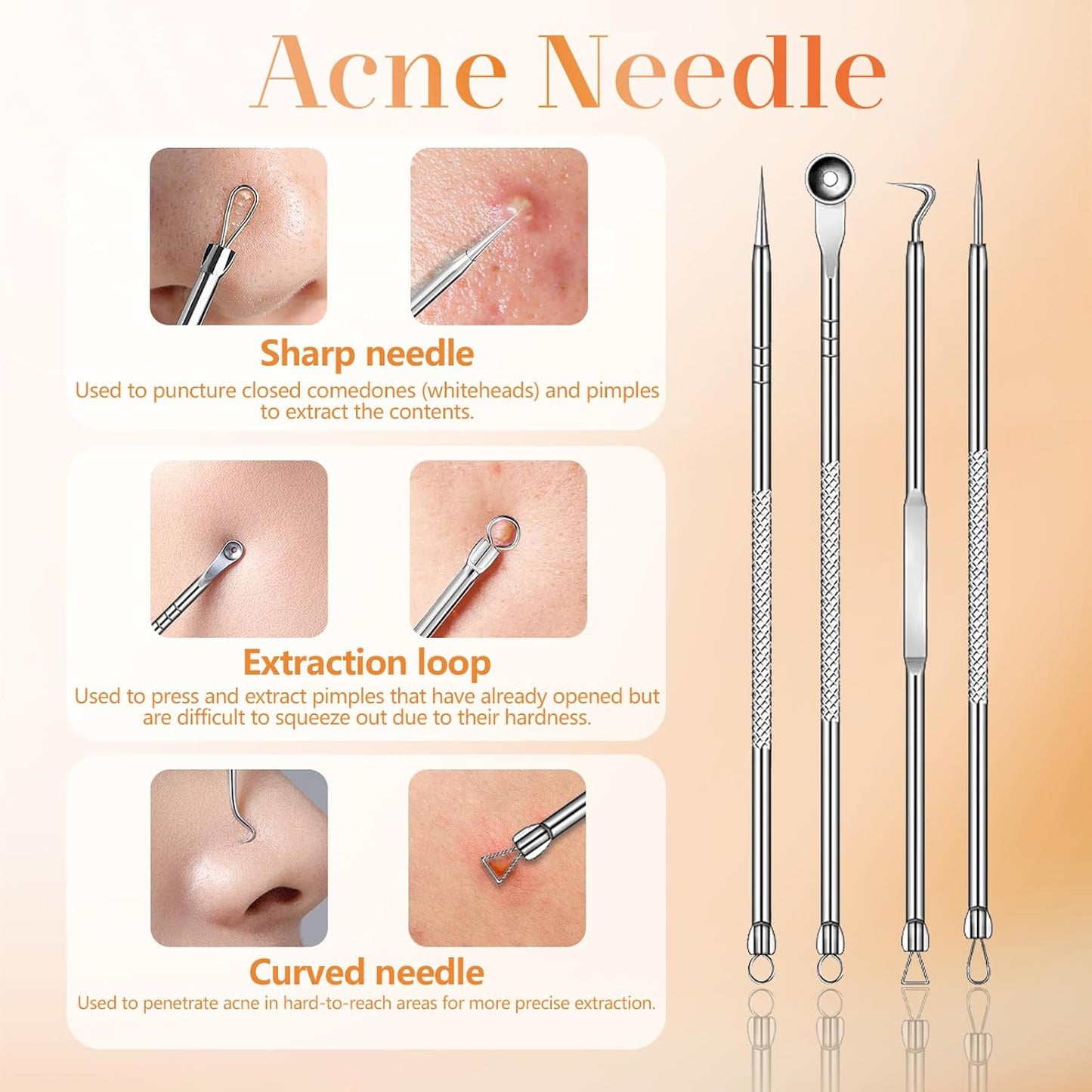 Yccu Blackhead Remover Vacuum Pore Extractor Black Head Remover for Face&Nose Blackhead Extractor Pore Vacuum Pimple Extractor Tool Pore Cleaner with USB Charge 4 Modes 5 Suction Heads for Women&Men