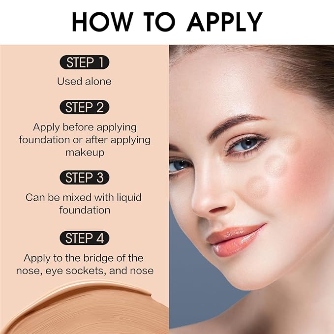 UCANBE Halo Glow Liquid Filter, Face Complexion Booster For Radiant Skin All Day Longwear, Soft-Focus Look Sodium Hyaluronate Vegan & Cruelty-Free - 0.91OZ Light Fair