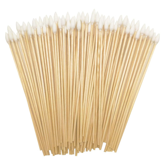 Precision Cotton Swabs with 6'' Long Sticks for Gun Cleaning, Makeup or Pets 500pcs
