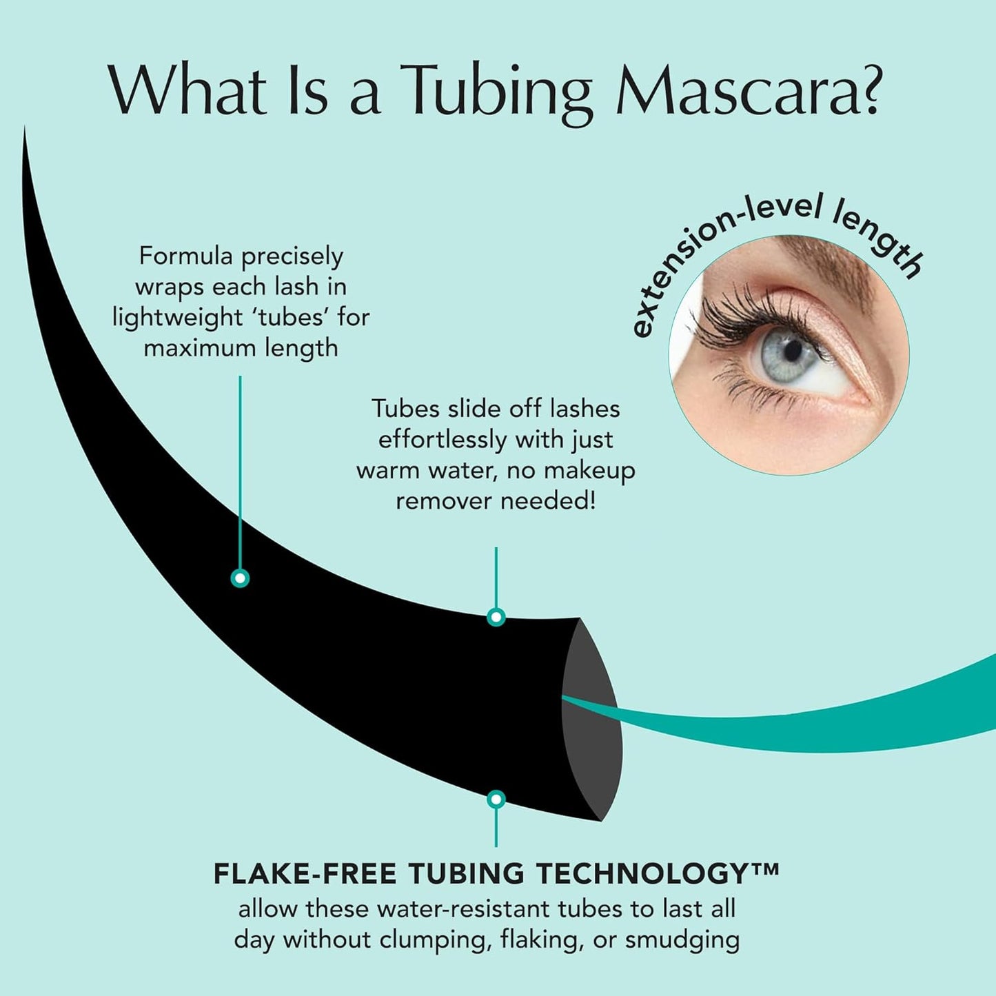 Thrive Causemetics Liquid Lash Extensions Mascara, Tubing Thrive Mascara Lengthening, Volumizing & Curling, Smudge Proof, Washable, No Clumping or Flaking, Vegan & Cruelty Free, Brynn (Rich Black)