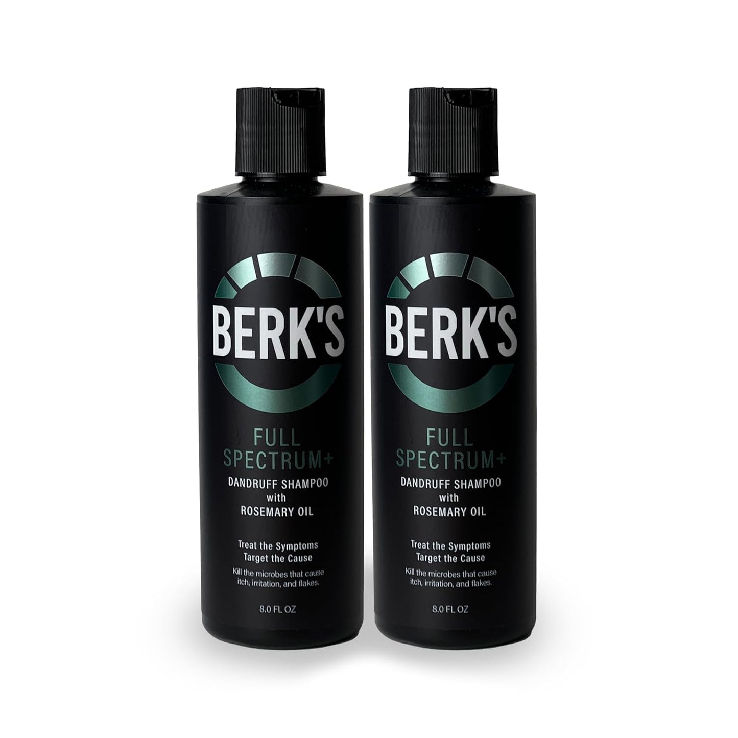 Berk's Full Spectrum Dandruff Shampoo with Coal Tar, Salicylic Acid, Sulfur, and Rosemary Oil, 8 Fl Oz (2-pack)