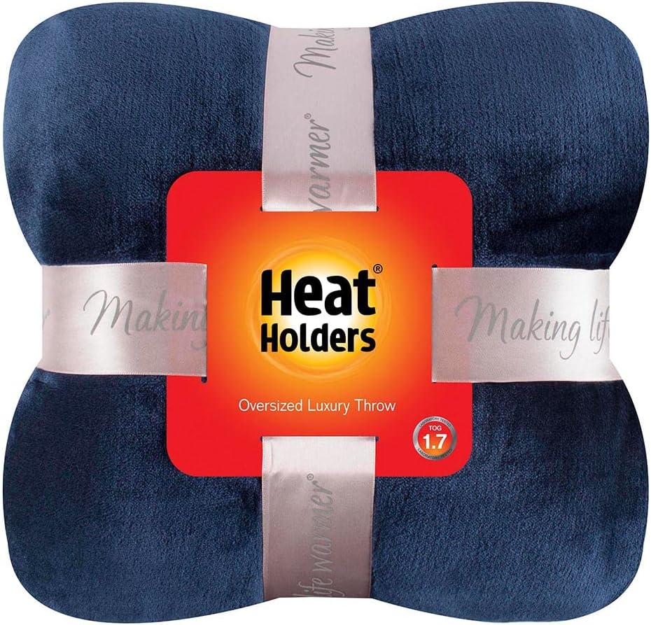 HEAT HOLDERS Oversized Throw/Blanket - Warm and Luxuriously Soft Fur-Like Fleece - Ideal for Bed, Sofa, Travel and Gifts | Moon Rock