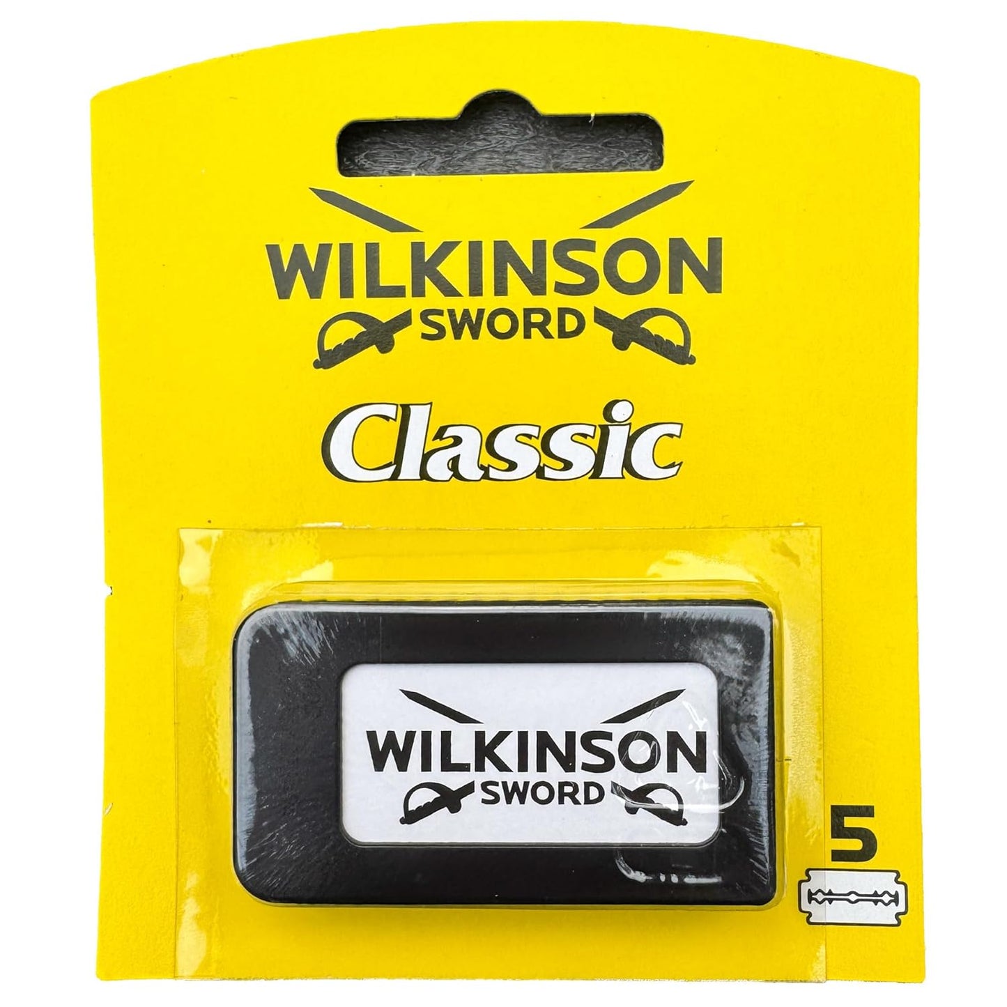 100 Wilkinson Sword Classic Double Edge Safety Razor Blades | German Made Stainless Steel Blades for Smooth, Close Shave | Fits All Double Edge Razors | 20 X 5