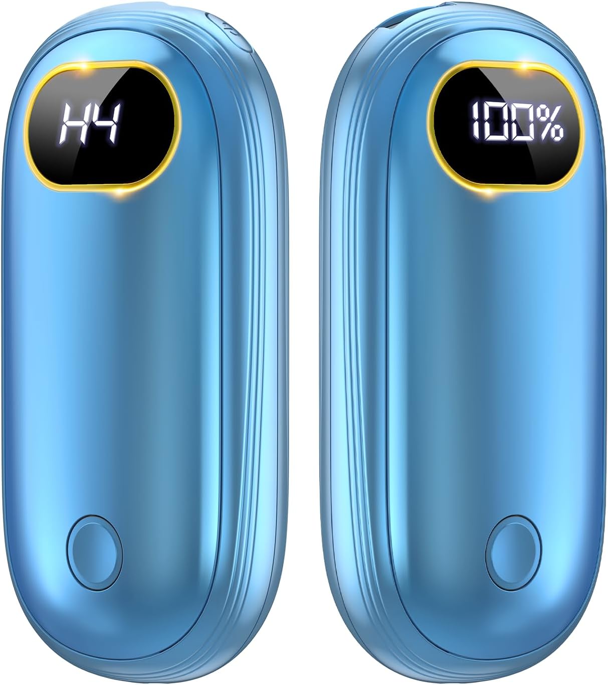 Hand Warmers Rechargeable - Electric Hand Warmers Rechargeable 2 Pack Heat Up to 131℉ with 18Hrs Warmth, Electronic Portable Pocket Heater for Golf Raynauds Camping, Gifts for Women Man