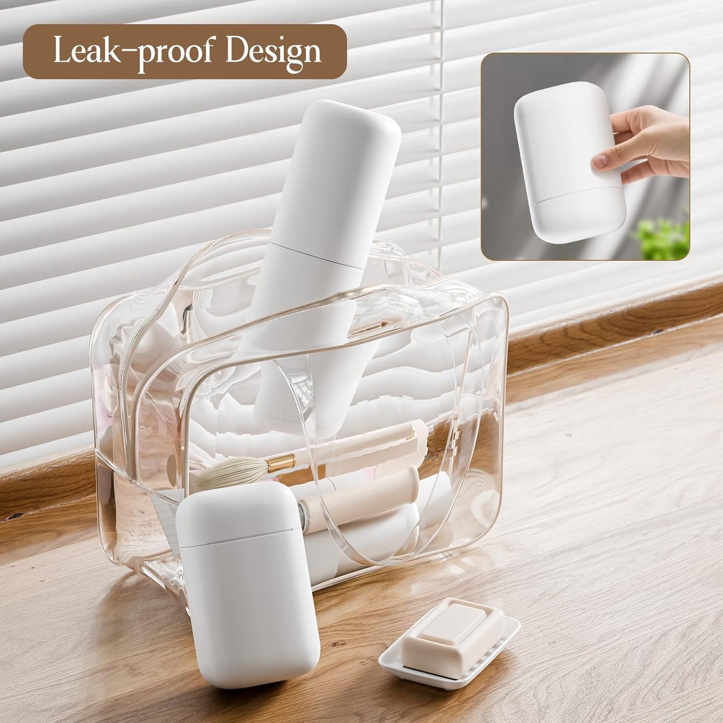 2Pack Travel Soap Case Container, Portable Toothbrush Travel Case with Cup, Tooth Brush Soap Bar Case Set for Traveling, Bathroom, Camping, Gym, White