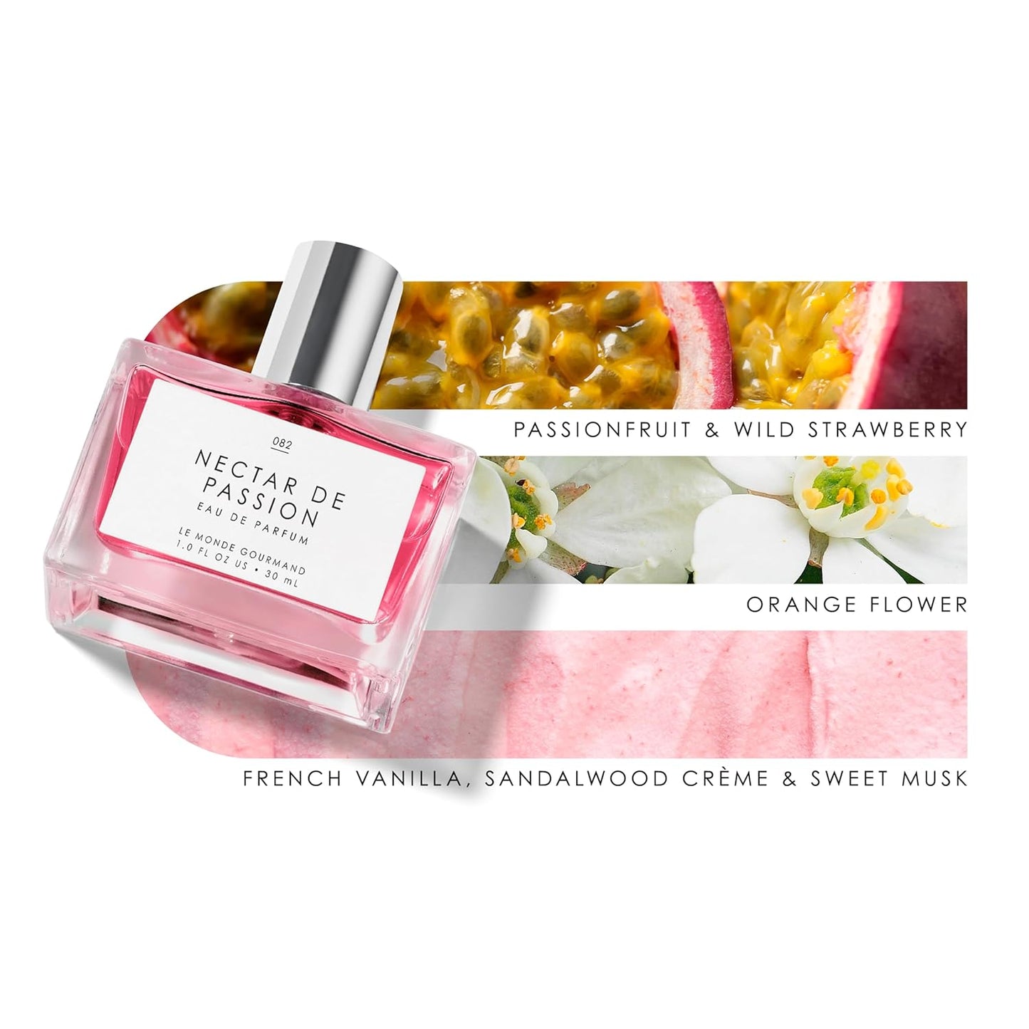 Le Monde Gourmand Nectar de Passion Eau de Parfum, 1 fl oz (30 ml), Full-Sized Perfume, Fragrance for Women, Playful & Comforting Scent, Passionfruit, Jasmine, and Sweet Musk Notes, Long-Lasting