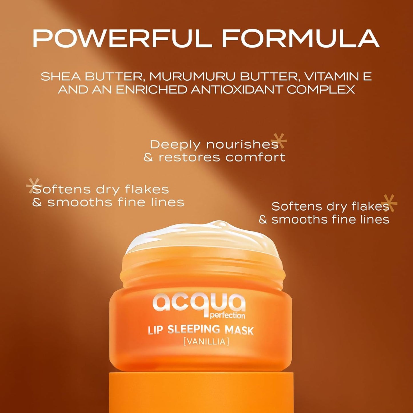 Lip Sleeping Mask – Vanilla | Overnight Hydrating Lip Treatment with Murumuru & Coconut Oil | 70 ml Natural Vegan Formula (70 ml, Vanilla)