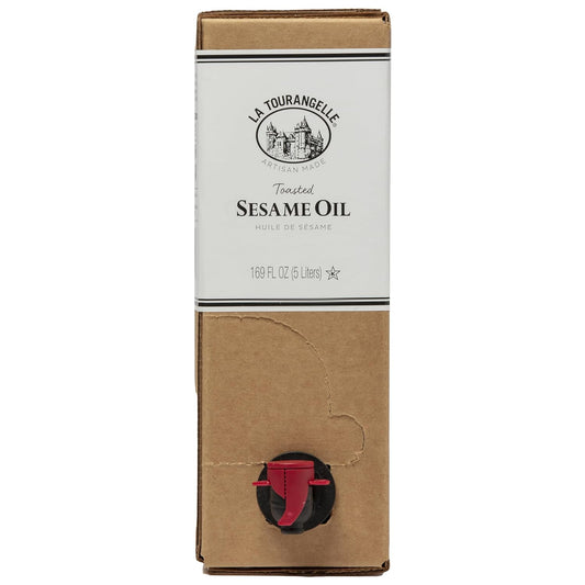 La Tourangelle, Toasted Sesame Oil, Great for Cooking, Add to Noodles, Stir-Fry, Vegetables, Vinaigrettes, and Marinades, 169 fl oz