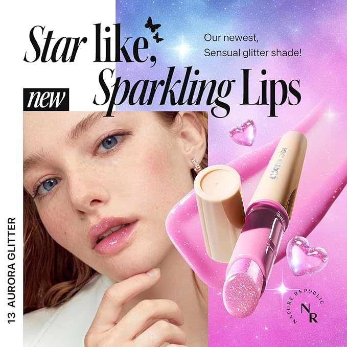Nature Republic HONEY MELTING LIP 13-14 GLITTER (AURORA GLITTER)