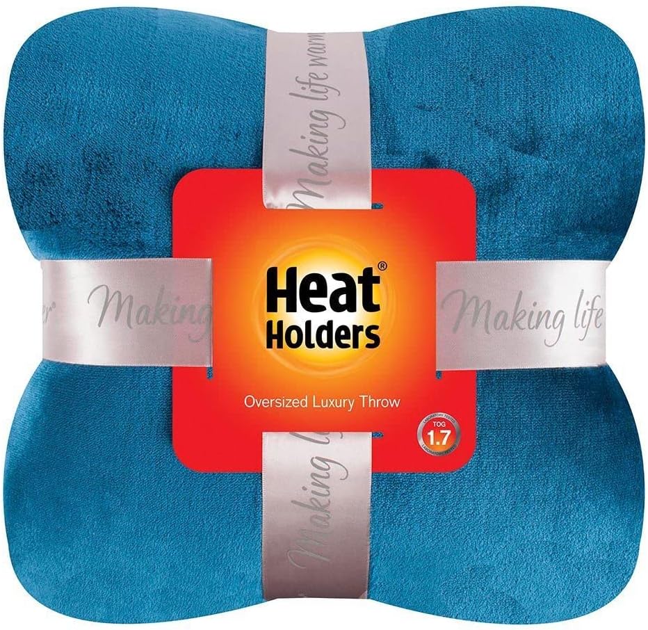 Heat Holders Fleece Throw Blanket for Couch - 300GSM Plush Super Soft Throw Blanket for Bed, Sofa, car & travel - Extra Large Cozy Blankets , Warm Thick Fuzzy, All Season - 50" X 70" - Winter Fawn