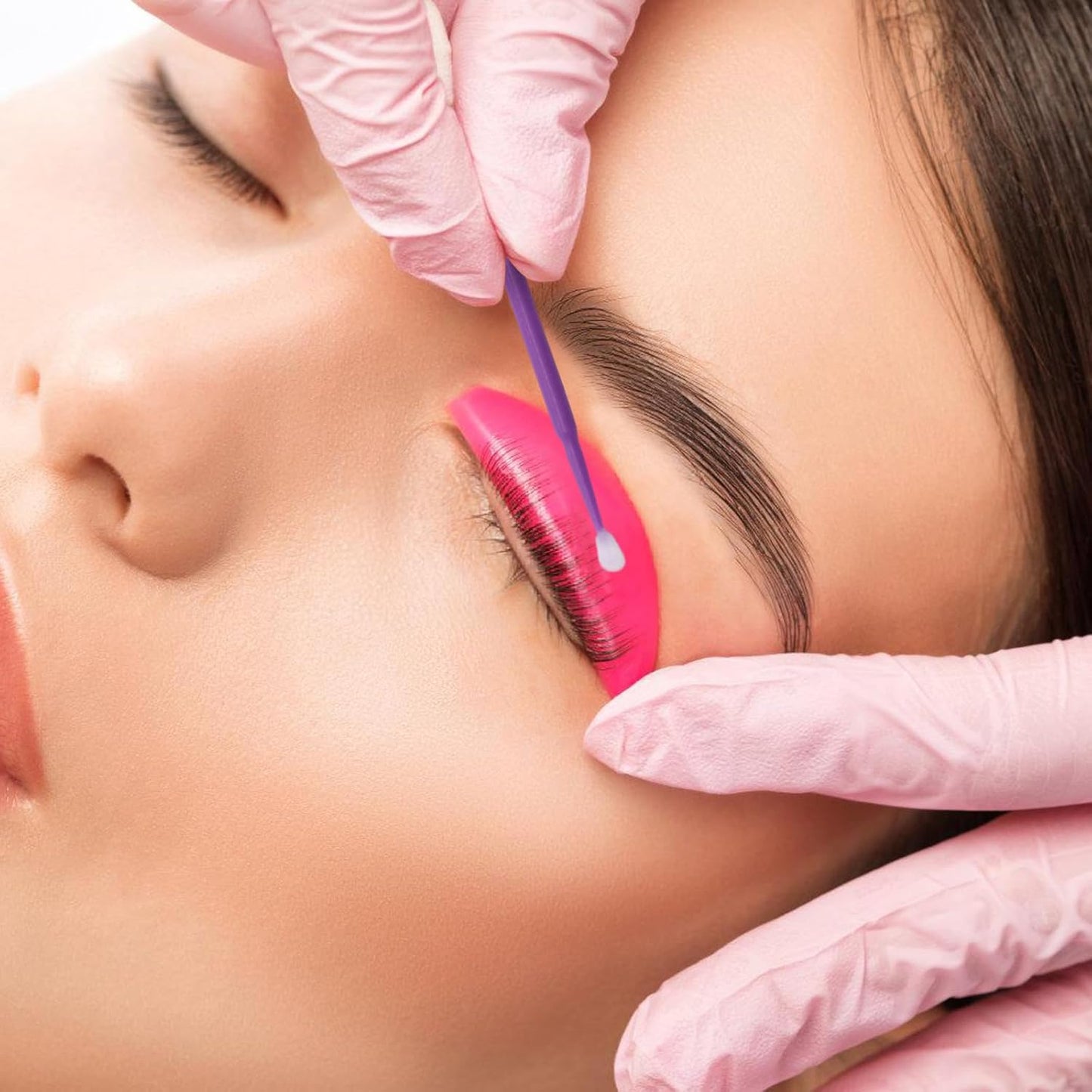 400PCS Disposable Micro Swabs for Eyelash Extension with Storage Box, 2.0mm Precision Head - Multi-Use for Makeup App/Correction, Jewelry & Computer Cleaning (Black)