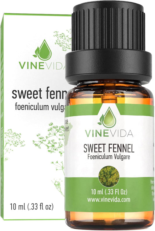 VINEVIDA Fennel Essential Oil - Undiluted, 10 mL - DIY Candle Scents, Safe for Soap Making