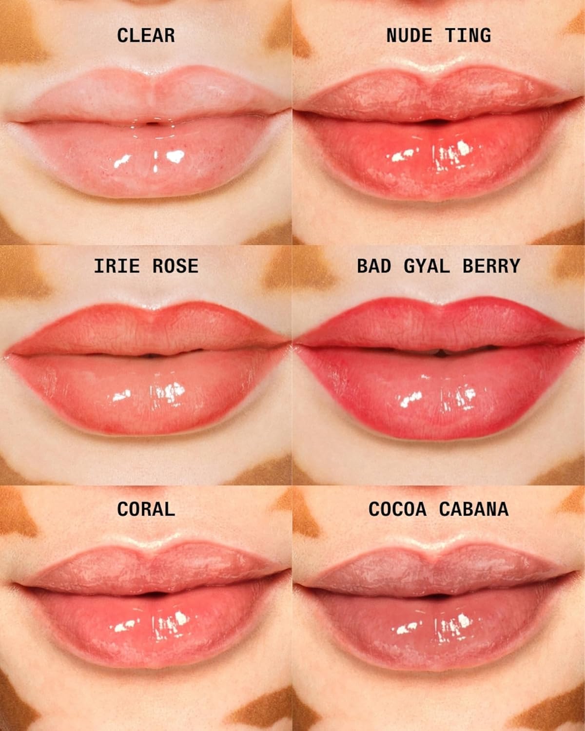 Cay Skin Isle Lip Balm SPF 30 – High Shine, Hydrating + Sheer Lip Gloss in Vanilla Brown Sugar Flavor – Formulated with Natural Ingredients for All Skin Tones – Irie Rose, 0.35 oz