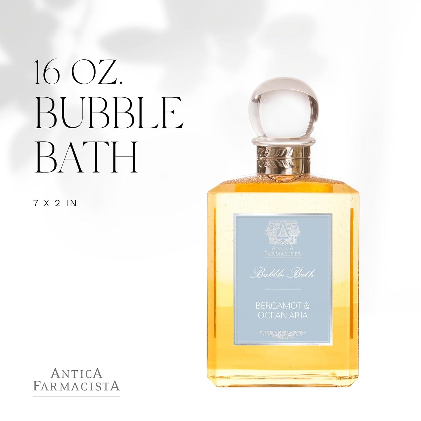 Antica Farmacista Bergamot & Ocean Aria Bubble Bath, 16 Fl Oz