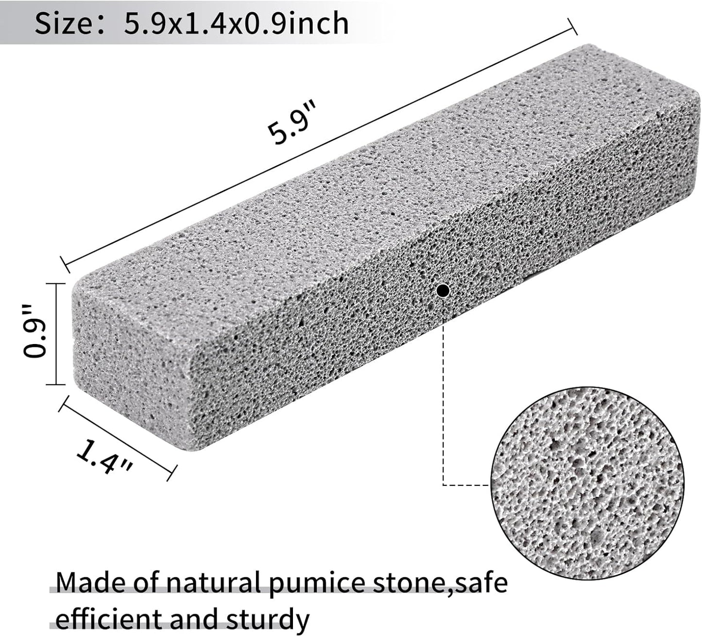 HongWay 36 Pack Pumice Stones for Toilet Cleaning Bowl Stick,Pumice Scouring Pad Pumice Stick Cleaner for Cleaning Toilet, Bathtubs, Kitchen Sink, Grill, Household (5.9 x 1.4 x 0.9 Inches)