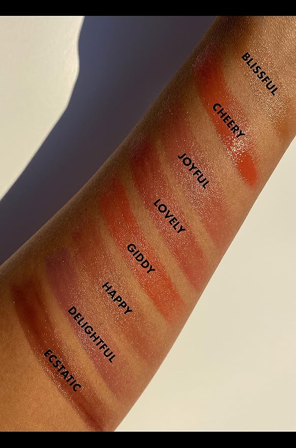 e.l.f. Hydrating Core Lip Shine, Conditioning & Nourishing Lip Balm, Sheer Color Tinted Lip Moisturizer, Joyful, 0.09 Oz