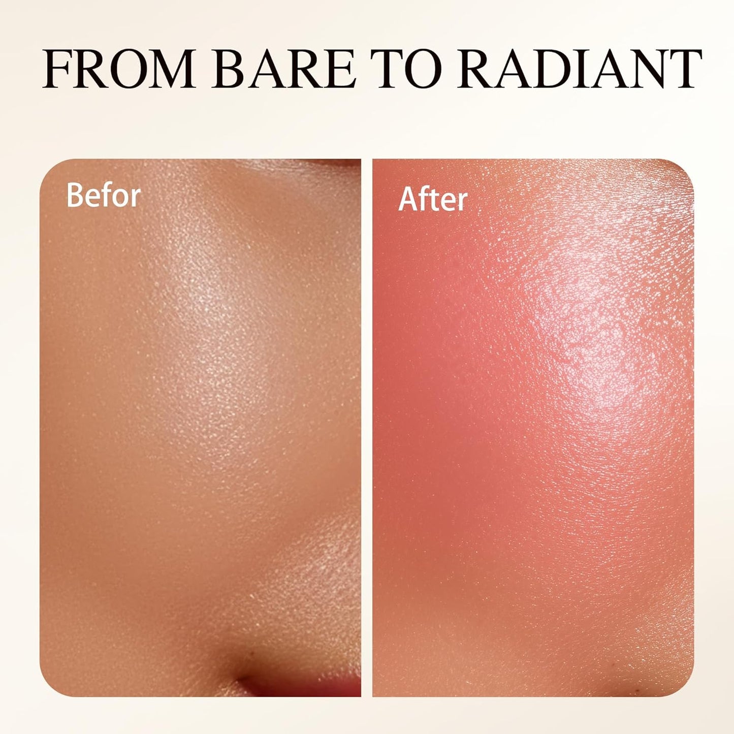 Luminous Blush Powder-Multi-Use Formula, Ultra-Fine & Smooth, Longer-Lasting Wear with Natural Luminous Glow (03#)