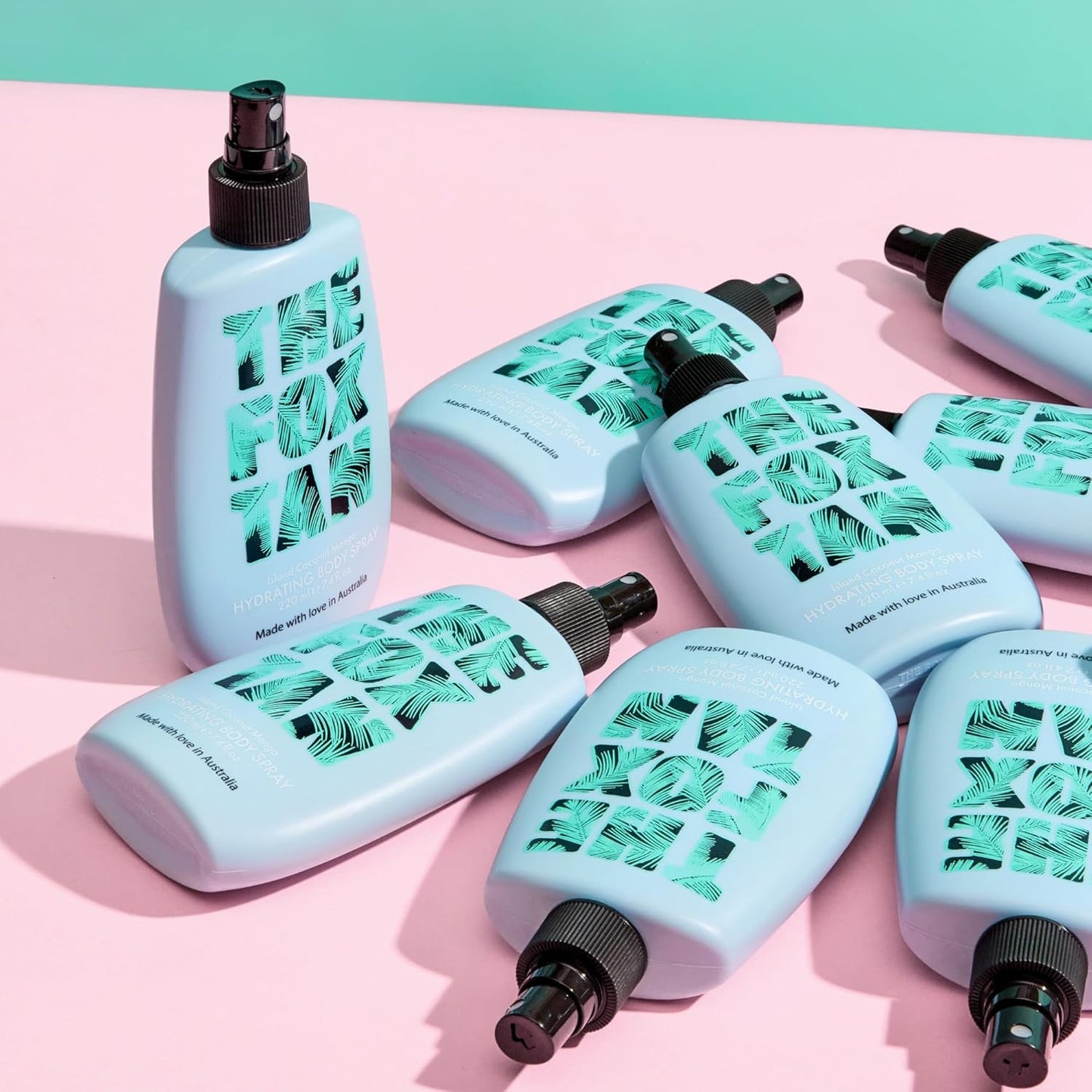 The Fox Tan Hydrating Body Spray, Long-Last Fragrance Perfume Mist, Soothing & Moisturizing, Tropical Scent, Vegan & Cruelty-Free, 220mL