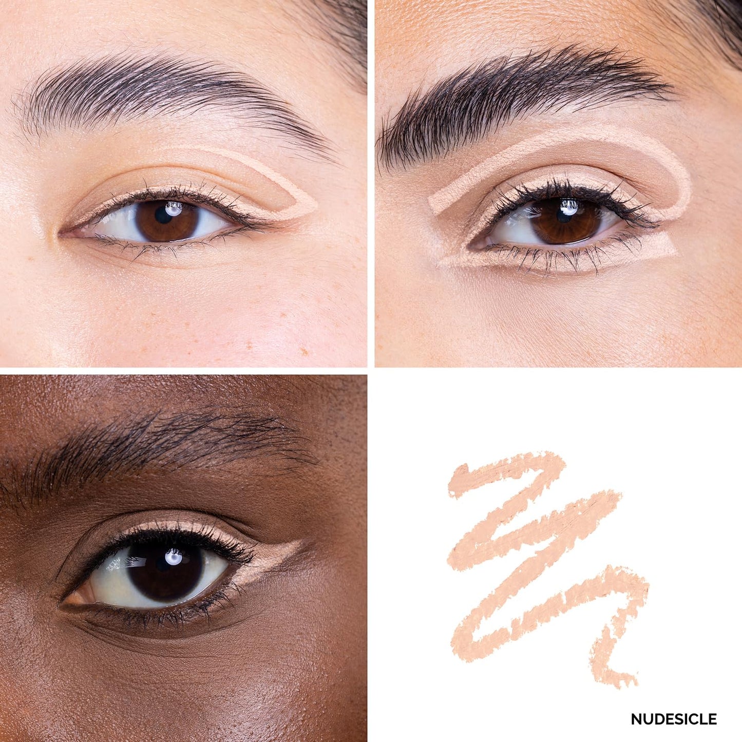 OFIR Waterproof Eye Pencil | Vegan, Cruelty-Free & Smudge-Proof | Creamy Gel Formula for Smooth Application | Long-Lasting, Full-Coverage, Precise Eyeliner Pencil (Nudesicle - Peachy Nude)