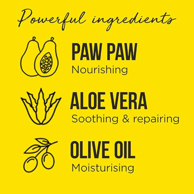 Overnight Lip Mask - Multi-Purpose Balm, Natural Pawpaw & Peptides Smooth Skin, Cracked Lips, Vegan, Ethical Beauty & Fregrance Free (25 ml)