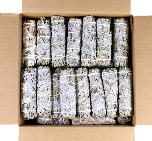 SOUL STICKS 4 Inch 50 Pack Organic California White Sage Smudge Sticks Bulk for Home Cleansing, Negative Energy Removal, Good Energy Meditation & Smudging Rituals | Pure Sage Bundles