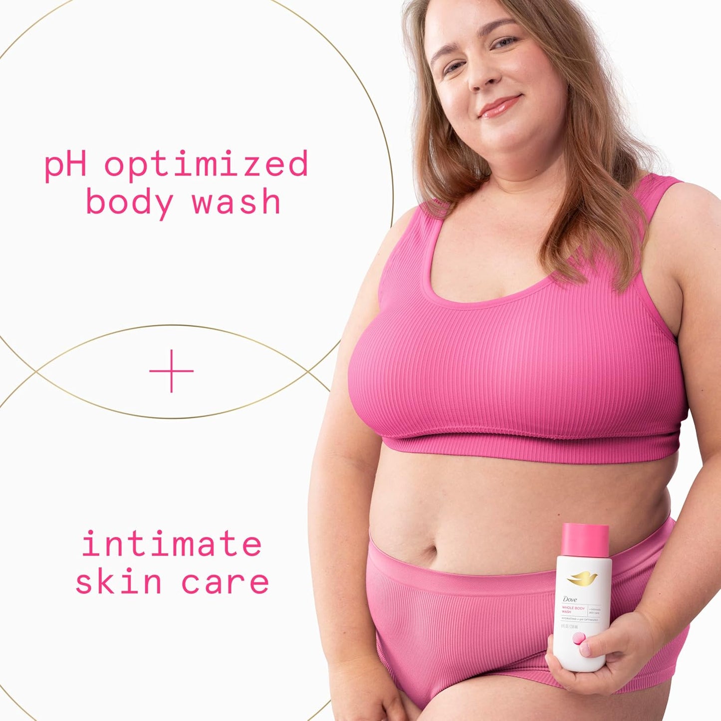 Dove Whole Body Intimate Wash for Women, pH Optimized & Gynecologist-Tested for Sensitive Skin 8 oz