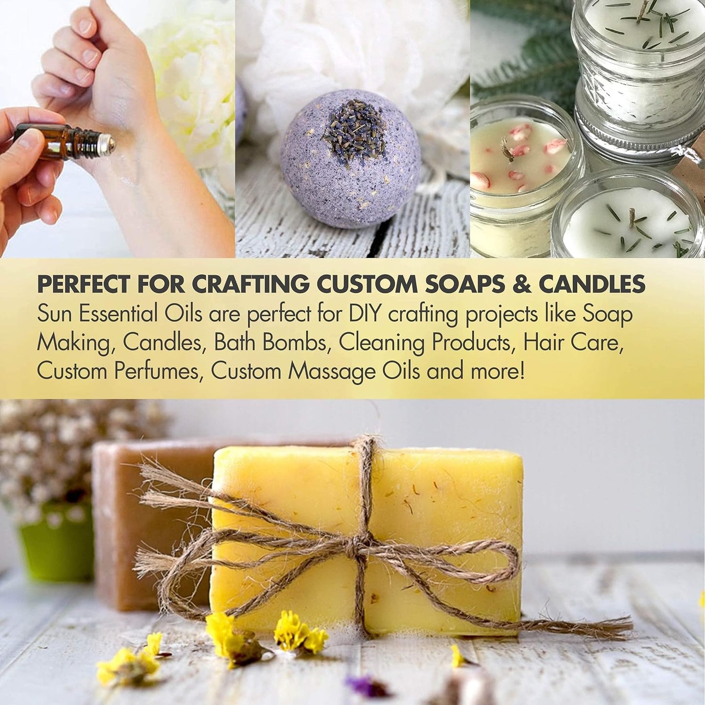 Sun Essential Oils Turmeric Essential Oil - Pure Aromatherapy Oil for Diffuser & Massage - 4 Fluid Ounces