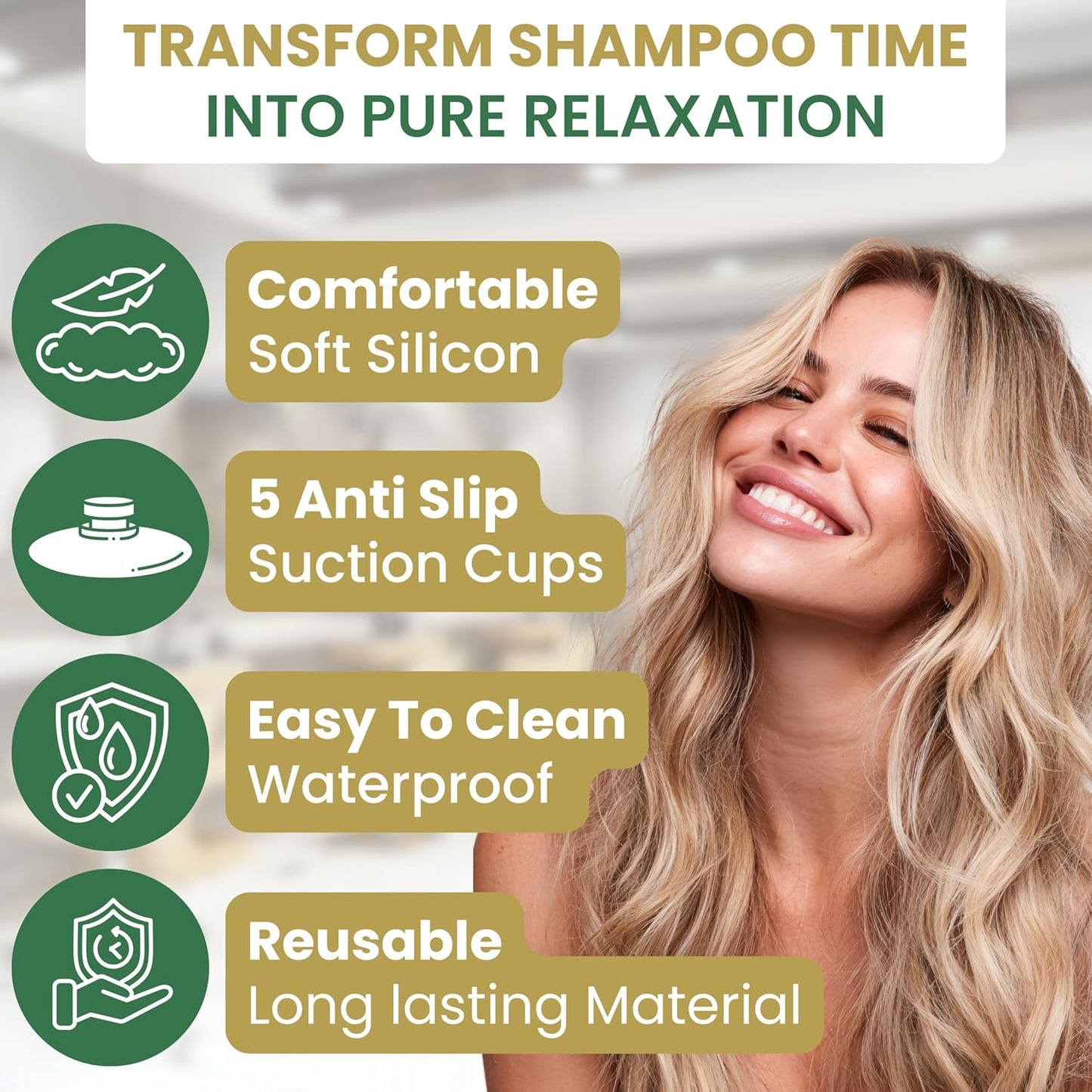 Premium 2 Piece Gel Cushion Set for head Portable Shampoo Bowl Neck Rest Sink Hair Washing Basin Waterproof Support Pillow for Tub Salon Lavacabezas European Chair